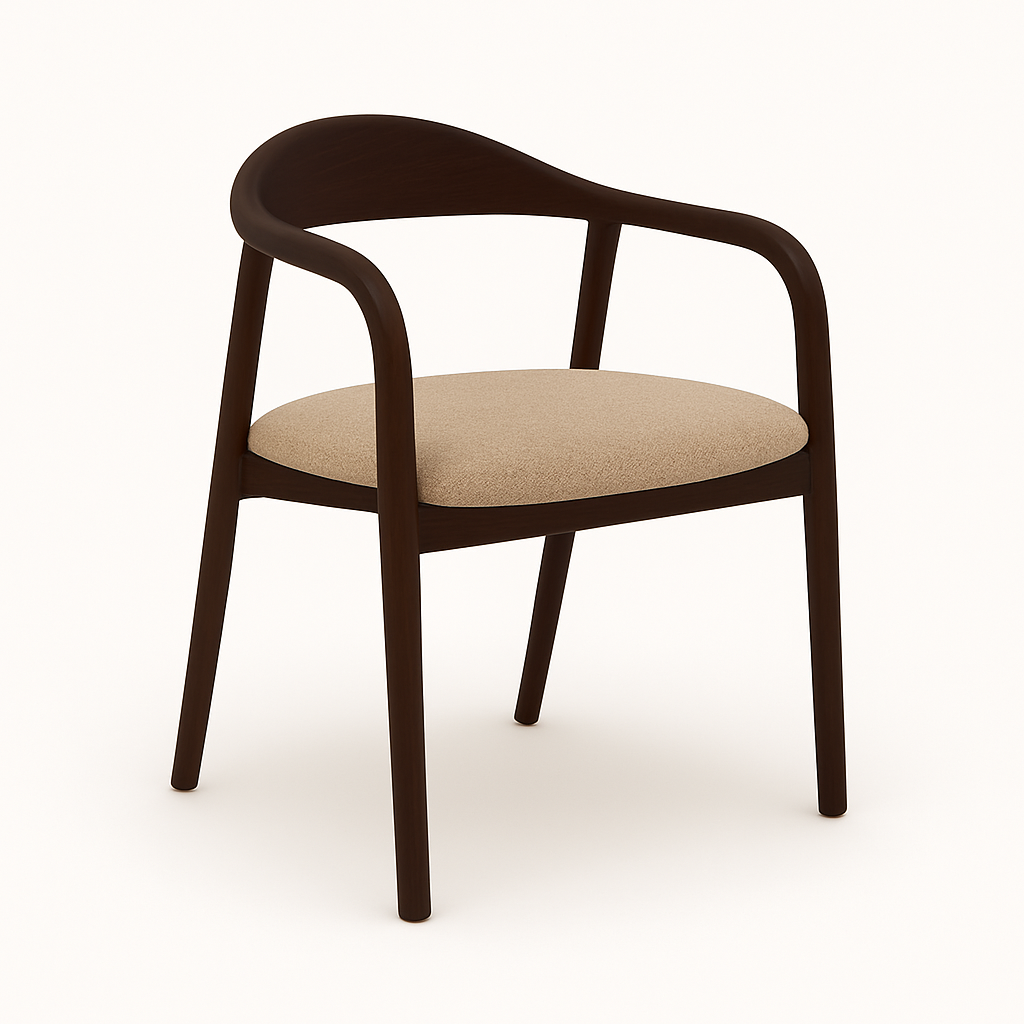 Indigo - Трпезариска Столица Dark Walnut