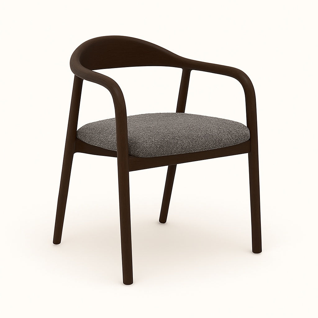 Indigo - Трпезариска Столица Dark Walnut