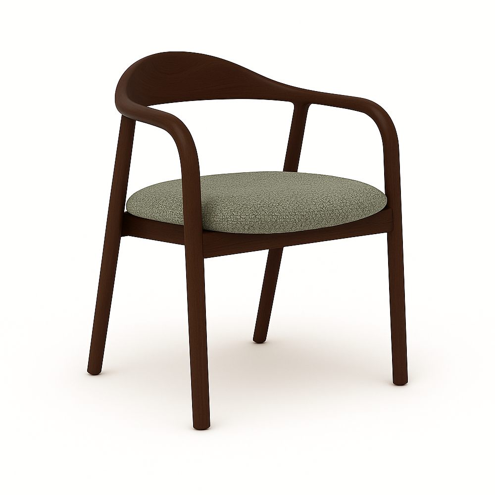 Indigo - Трпезариска Столица Dark Walnut