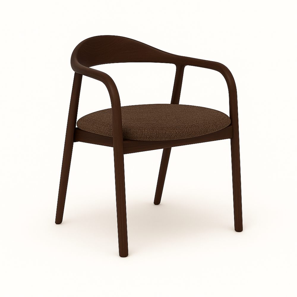 Indigo - Трпезариска Столица Dark Walnut