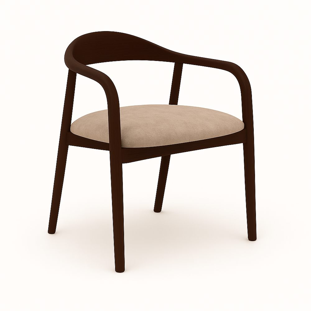 Indigo - Трпезариска Столица Dark Walnut