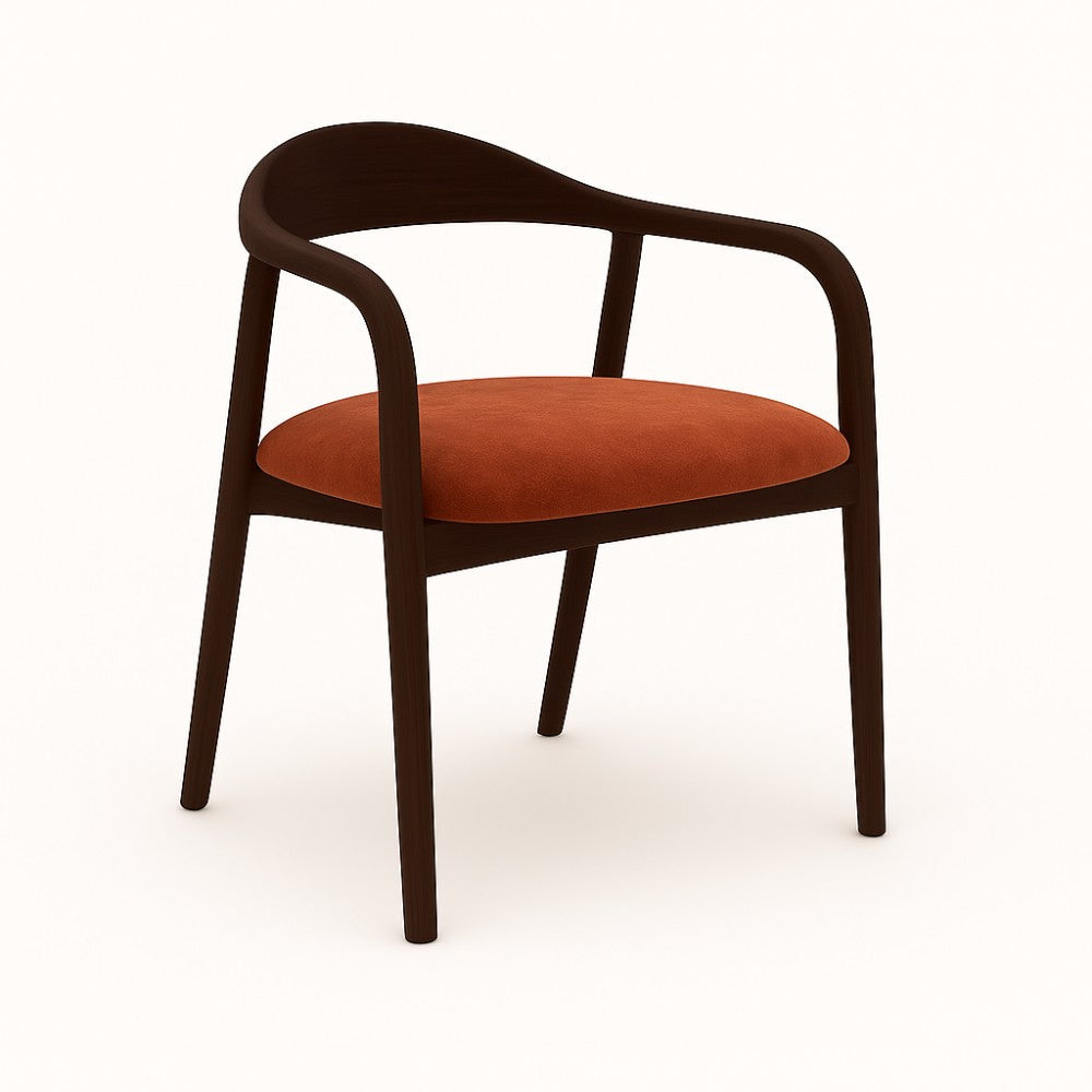 Indigo - Трпезариска Столица Dark Walnut