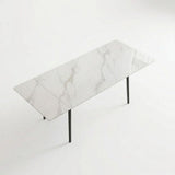 Lyon - Бела трпезариска маса 120-180x85 cm